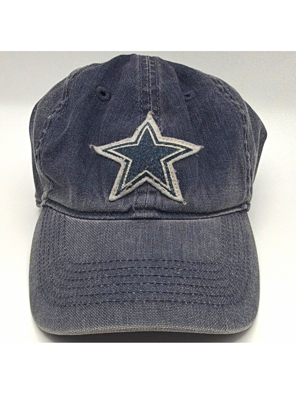 REEBOK NFL VINTAGE COLLECTION DALLAS COWBOYS BLUE/WHITE HAT CAP S/M distressed.
